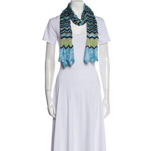 MISSONI Blue Printed Scarf​​​